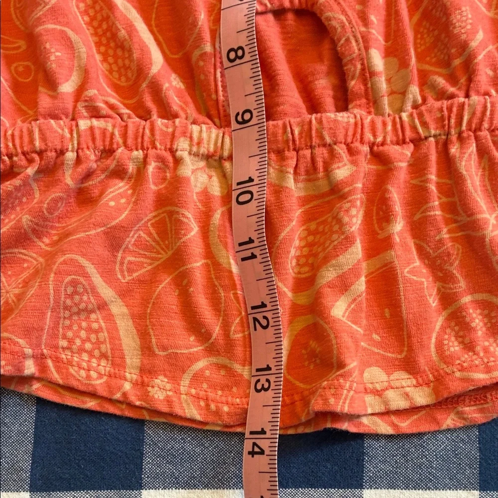 241 Cat & Jack Orange or Blue Printed Girls Tank Top - Picture 9 of 13